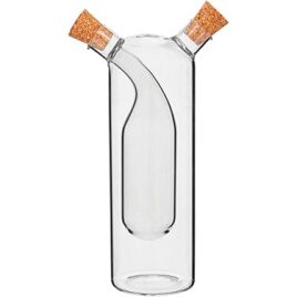 GALHETEIRO AZEITE / VINAGRE SAUCE 2 EM 1 BOROSSILICATO 300/75ml 17x10x6cm 