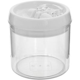 POTE PRATIK HERMÉTICO PLÁSTICO 900ml 13x13x13cm TRANSPARENTE