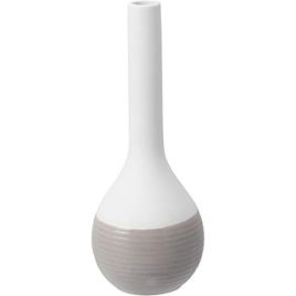 GARRAFA DECORATIVA CERÂMICA 20x8x8cm CINZA