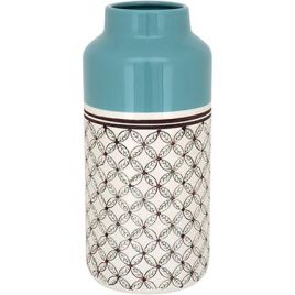 VASO CLEMENCE CERÂMICA 33x15x15cm AZUL