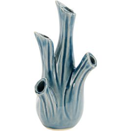 VASO HOME&CO ANSE CERÂMICA 20x9x9cm AZUL