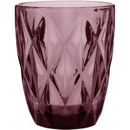 JG 6PÇ COPO ÁGUA VIDRO 270ml 10x8x8cm ROSA
