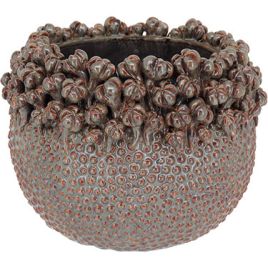 VASO CERÂMICA 16x26x26cm BEGE