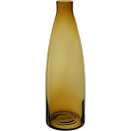 VASO GARRAFA HOME&CO VIDRO 27x9x9cm ÂMBAR