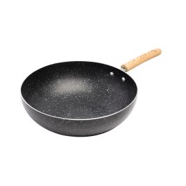 FRIGIDEIRA WOK DE INDUÇÃO EM ALUMÍNIO COM REVESTIMENTO CERÂMICO GRANILITE PRETA 28CM - WOLFF 20683