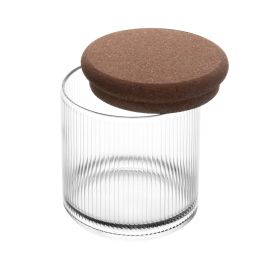 Porta Mantimento de Vidro Borossilicato com Tampa Rolha Essência 450ml - Lyor
