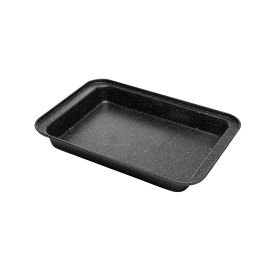 Assadeira Retangular Antiaderente de Aço Carbono Granilite Preta 37cm x 25cm x 5cm - Lyor 220730