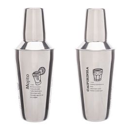 Coqueteleira com Receitas 400ml Aço Inox - Lyor 221211