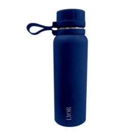 Garrafa Térmica de Aço Inox Explorer Azul 650ml - Lyor 4881