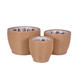SET 3 PCS CACHEPOT EM RATTAN 55968-380