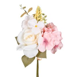 RAMALHETE MISTO DE ROSA E HORTENSIA X3 57990-012