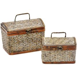 CJ DE BAUS DE BAMBU 2 PCS- OVAL