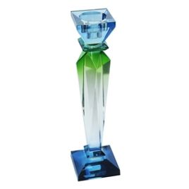 D CASTICAL EM CRISTAL TRANSPARENTE, AZUL E VERDE AH0403