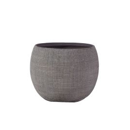VASO DECORATIVO EM CERÂMICA CINZA AO0009