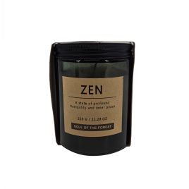 VELA AROMATIZADA ZEN EM VIDRO VERDE AQ0019