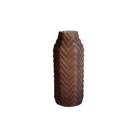 RE VASO DE VIDRO MARROM BC0108