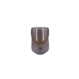 VASO DE VIDRO COM ALCA MARROM BC0142