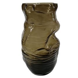 VASO DE VIDRO MARROM BH0204