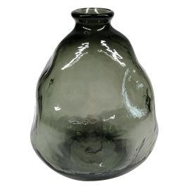 VASO DE VIDRO CINZA BH0214
