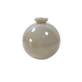 VASO DECORATIVO EM VIDRO BRANCO BH0376