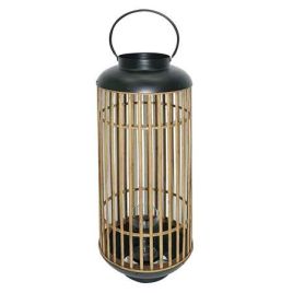 LANTERNA DE BAMBU COM DETALHES EM METAL BQ0003