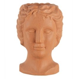 RE VASO DE CERAMICA ROSTO MARROM CT0134