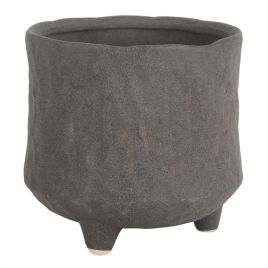 RE POTE DE CERAMICA CINZA ESCURO CT0141