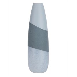 RE VASO DE CERAMICA TONS DE CINZA