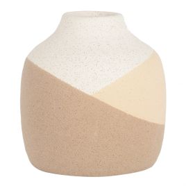 VASO DE CERAMICA TONS DE BEGE
