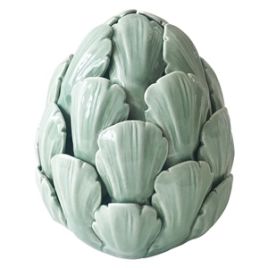 RE PECA DE MESA DE CERAMICA - PINHA VERDE 12CM X 11,8CM X 14CM DL0037