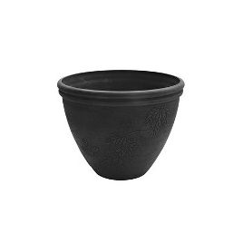 VASO DE FIBER CLAY PRETO GG0029A