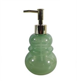 PORTA SABONETE LIQUIDO DE VIDRO VERDE HJ0089