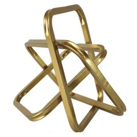 RE PECA DECORATIVA DE METAL DOURADO JQ0030