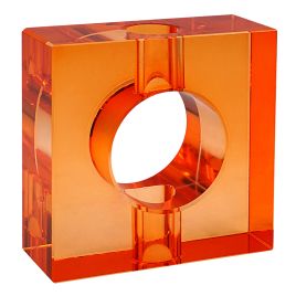 RE VASO EM CRISTAL LARANJA KU0059