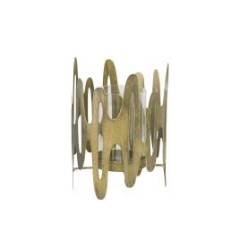 CASTICAL EM VIDRO E METAL OURO LC0399
