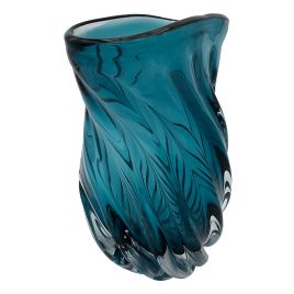 VASO DE VIDRO AZUL OD0109