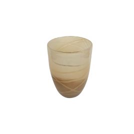 VASO DECORATIVO EM VIDRO DEGRADE MARROM OD3001