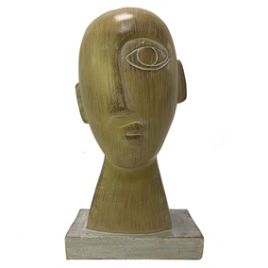 RE PECA DECORATIVA DE RESINA MARROM PF0025