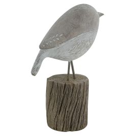PASSASROS DECORATIVOS EM RESINA BRANCO 10CM X 7CM X 19CM QC0611