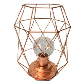 P LUMINARIA LED EM METAL COBRE 16,5CM X 15,5CM X 22,5CM QF0002