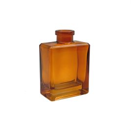 VASO DECORATIVO EM VIDRO AMBAR QI0039