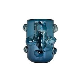 VASO DE VIDRO AZUL RDH0006