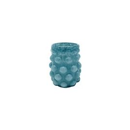 VASO DE VIDRO COM BOLAS CINZA ROD0040