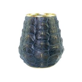 VASO DE RESINA COM DOURADO SS0146