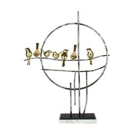 PECA DECORATIVA DE RESINA E METAL SS0154