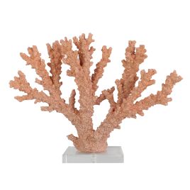 CORAL DECORATIVA EM RESINA LARANJA 34,5CM X 9,7CM X 26,5CM SS0280