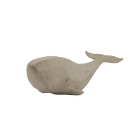 BALEIA DECORATIVA EM RESINA AREIA SS0325