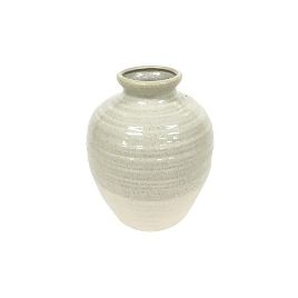 VASO EM CERAMICA AREIA 20CM X 20CM X 26CM UG0013