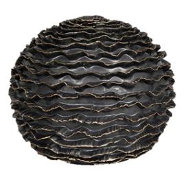 D PECA DECORATIVA DE CERAMICA PRETA VC0027