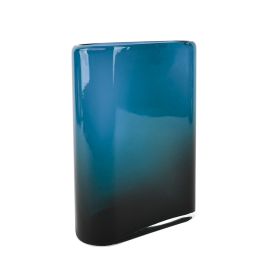VASO DE VIDRO AZUL